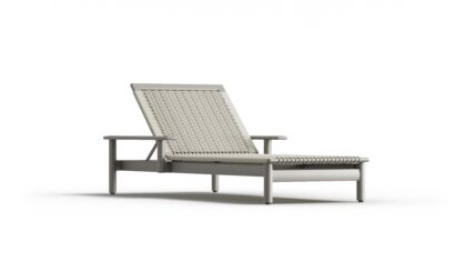 Montauk Chaise Arm Aluminum