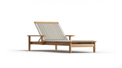 Montauk Chaise Arm Teak